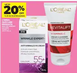 Real Canadian Superstore L'ORÉAL FACE CARE PRODUCTS offer