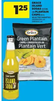 Real Canadian Superstore GRACE ISLAND SODAS, 355 ML OR PLANTAIN CHIPS, 85 G offer