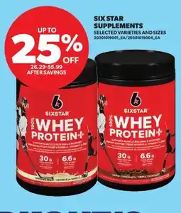 Real Canadian Superstore SIX STAR SUPPLEMENTS offer