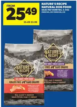 Real Canadian Superstore NATURE'S RECIPE NATURAL DOG FOOD offer
