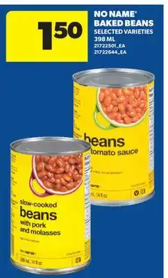 Real Canadian Superstore NO NAME BAKED BEANS offer