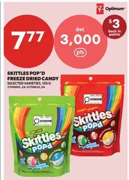 Real Canadian Superstore SKITTLES POP'D FREEZE DRIED CANDY offer