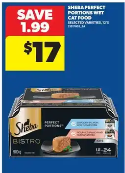 Real Canadian Superstore SHEBA PERFECT PORTIONS WET CAT FOOD, 12' S offer
