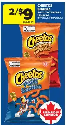Real Canadian Superstore CHEETOS SNACKS offer