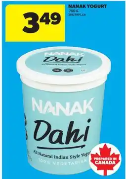 Real Canadian Superstore NANAK YOGURT offer