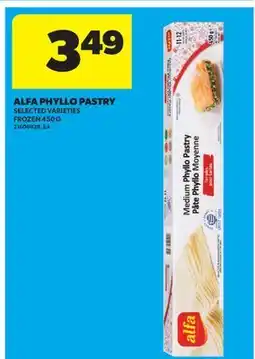 Real Canadian Superstore ALFA PHYLLO PASTRY offer