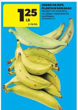 Real Canadian Superstore GREEN OR RIPE PLANTAIN BANANAS offer