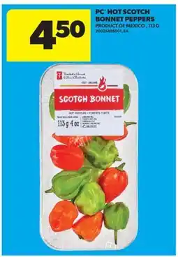 Real Canadian Superstore PC HOT SCOTCH BONNET PEPPERS offer