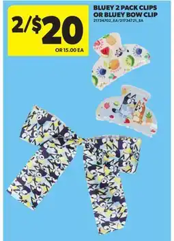 Real Canadian Superstore BLUEY 2 PACK CLIPS OR BLUEY BOW CLIP offer
