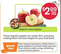 Healthy Planet Organic Gala Apples offer