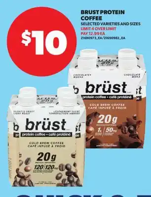 Real Canadian Superstore BRUST PROTEIN COFFEE offer