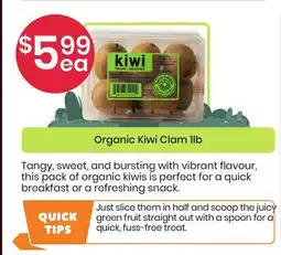 Healthy Planet Organic Kiwi Clam 1lb offer