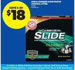 Real Canadian Superstore ARM & HAMMER SLIDE ODOUR CONTRAL LITTER offer
