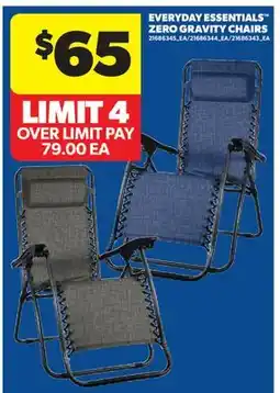 Real Canadian Superstore EVERYDAY ESSENTIALS ZERO GRAVITY CHAIRS offer