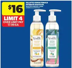 Real Canadian Superstore GILLETTE VENUS FEMALE INTIMATE SHAVE OIL offer