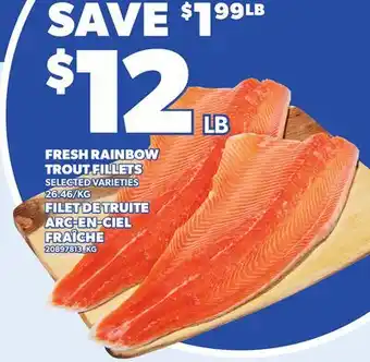 Independent Grocer FRESH RAINBOW TROUT FILLETS offer