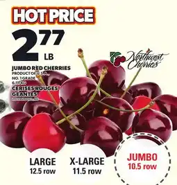 Independent Grocer NORTHWEST CHERRIES JUMBO RED CHERRIES offer