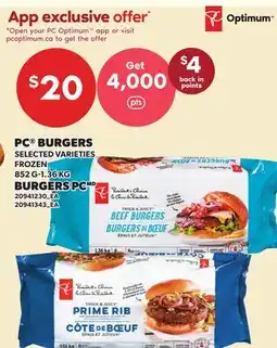 Independent Grocer PC BURGERS, 852 G-1.36 KG offer