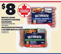 Independent Grocer MAPLE LODGE ULTIMATE CHICKEN SAUSAGES offer