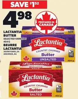 Independent Grocer LACTANTIA BUTTER offer