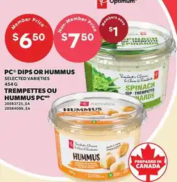 Independent Grocer PC DIPS OR HUMMUS offer