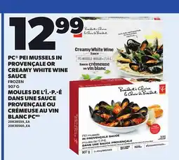 Independent Grocer PC PEI MUSSELS IN PROVENÇÇALE OR CREAMY WHITE WINE SAUCE offer