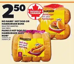 Independent Grocer NO NAME HOT DOG OR HAMBURGER BUNS, 344/360 G offer