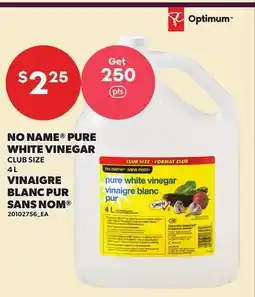 Independent Grocer NO NAME PURE WHITE VINEGAR offer