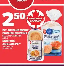 Independent Grocer PC OR BLUE MENU ENGLISH MUFFINS offer