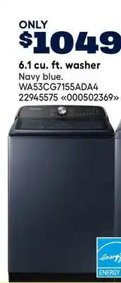 RONA SAMSUNG 6.1 cu. ft. washer offer