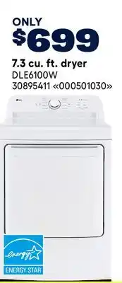RONA LG 7.3 cu. ft. dryer offer