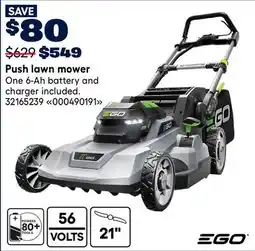 RONA EGO Push lawn mower offer