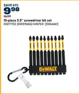 RONA DEWALT 10-piece 3.5 screwdriver bit set offer