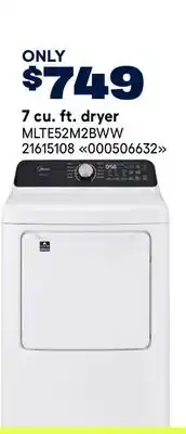 RONA Midea 7 cu. ft. dryer offer