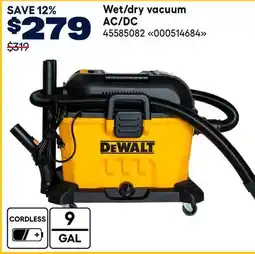 RONA DEWALT Wet/dry vacuum AC/DC offer