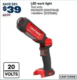 RONA CRAFTSMAN LED work light offer