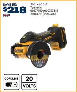 RONA Dewalt Tool cut out offer