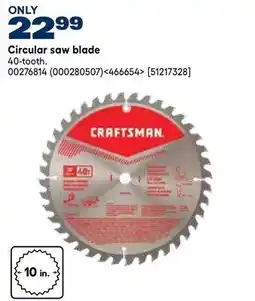 RONA CRAFTSMAN Circular saw blade offer