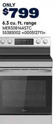 RONA Midea 6.3 cu. ft. range offer