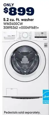 RONA LG 5.2 cu. ft. washer offer