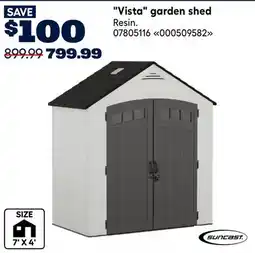 RONA Suncast Vista garden shed offer