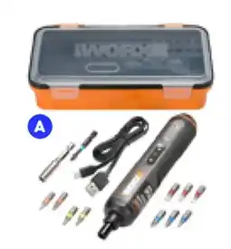 RONA Worx Screwdriver with 12 bits offer