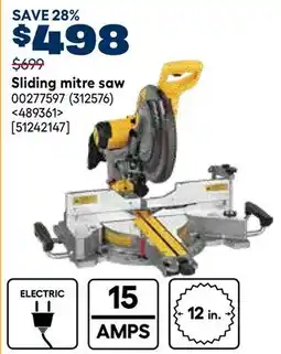 RONA DEWALT Sliding mitre saw offer