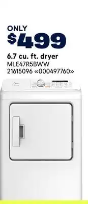 RONA Midea 6.7 cu. ft. dryer offer