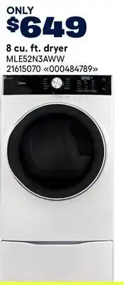 RONA Midea 8 cu. ft. dryer offer