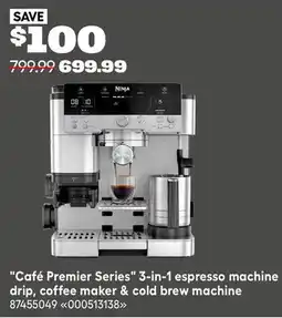 RONA Ninja Cafe Premier Series 3-in-1 espresso machine drip, coffee maker & cold brew machine offer
