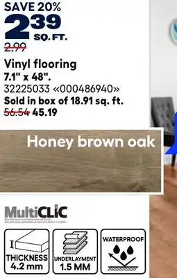 RONA Vinyl flooring 7.1 x 48 offer
