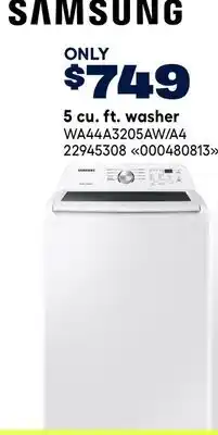 RONA Samsung 5 cu. ft. washer offer