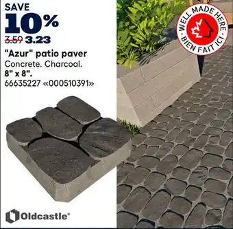 RONA OLDCASTLE Azur patio paver 8 x 8 offer