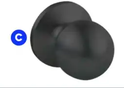 RONA Matte black Bolae door knobs offer